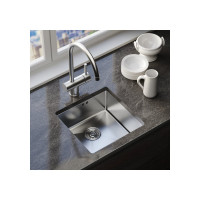 Подстольная мойка MIXLINE PRO 45x45, 3 мм, выпуск 3 1/2, 20 см, с сифоном, сатин 547225