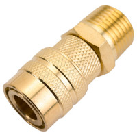 Быстроразъемное соединение D ISO 6150 B (рапид "мама" - наружная резьба 1/2"; латунь) TITAN LOCK TL4DFS-B