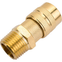 Быстроразъемное соединение D ISO 6150 B (рапид "мама" - наружная резьба 1/2"; латунь) TITAN LOCK TL4DFS-B