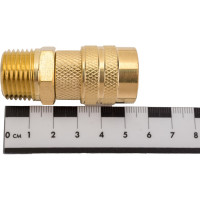 Быстроразъемное соединение D ISO 6150 B (рапид "мама" - наружная резьба 1/2"; латунь) TITAN LOCK TL4DFS-B