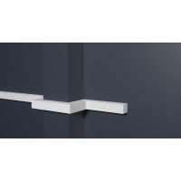 Молдинг стеновой ударопрочный влагостойкий под покраску Decor-Dizayn 15x15x2000 мм DD621