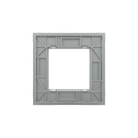 Рамка для розетки LIVOLO 1 пост, цвет серый, стекло BB-C7-SR-15