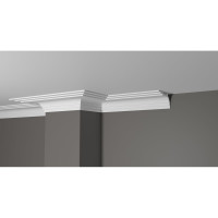 Карниз потолочный ударопрочный влагостойкий под покраску Decor-Dizayn 100x60x2000мм DD515