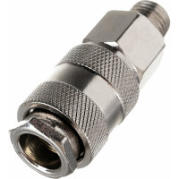 Быстросъемное соединение наружная резьба 1/4" - рапид для компрессора Pegas pneumatic 3203