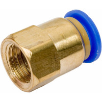 Фитинг металлический 10 мм - внутренняя резьба 1/4" Pegas pneumatic 5209