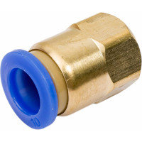 Фитинг металлический 10 мм - внутренняя резьба 1/4" Pegas pneumatic 5209