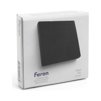 Трехклавишный беспроводной выключатель FERON TM83, 230V, 500W, черный 41724