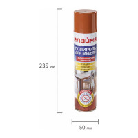 Полироль для мебели LAIMA Антипыль с воском и антистатиком, 300мл, аэрозоль, 606511