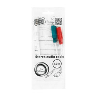 Кабель Cablexpert переходник аудио Jack 3.5(M) 4pin/2xJack 3.5(F), 20см, белый, CCA-417W