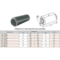 Шумоглушитель круглый DSV 150/600 мм Diaflex УФ-00034424