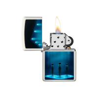 Зажигалка Zippo Aliens Design с покрытием Glow In The Dark Green, 38x13x57 мм 49487