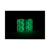 Зажигалка Zippo Skeleton с покрытием Glow in the Dark Green, латунь/сталь, серая, 38x13x57 мм 49458