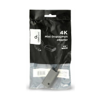 Переходник Cablexpert mini DisplayPort - DisplayPort 4K 20M/20F длина 16см черный A-mDPM-DPF4K-01