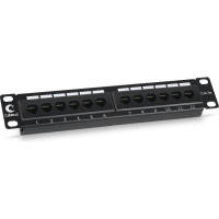 Патч-панель Cabeus, установочный размер 236 мм, 12 портов RJ-45, категория 5e, PL-12-Cat.5e 10-Dual PL-12-Cat.5e 10"-Dual