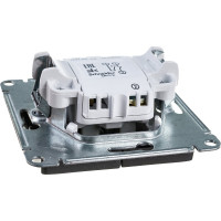 Механизм выключателя Systeme Electric 2-клавиши СП Glossa 10А IP20 сх. 5а 10AX графит GSL001353