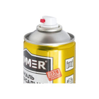 Универсальная аэрозольная эмаль Hammer RAL 3011 вишнёвый, глянцевый, 0.27 кг, 0.52 л ЭК000139911