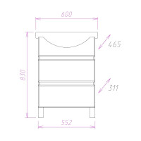 Тумба Onika Элита 60 напольная белая 106120