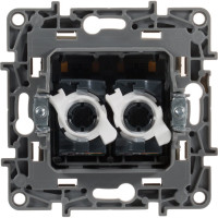 Розетка Legrand компьютерная двойная RJ45 категория 5e UTP Legrand Etika слоновая кость 672355