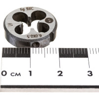 Плашка ИНСТУЛС М6.0x0.5x20x5 9ХС 6g 2650-1588 лев ГОСТ 9740-71 00001178335