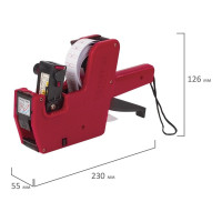 Этикет-пистолет STAFF 1-строчный, 8 символов, 21х12 мм, этикетка 123568-123568 EVERYDAY 290830