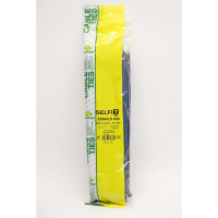 Стяжки SapiSelco металлодетектируемые, самозатухающие, синего цвета, 4.5x250 мм, полиамид 6.6, уп. 100 шт. DET.11.2124R