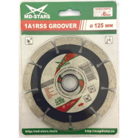 Диск алмазный 1A1RSS GROOVER (125х6х10х22.23 мм; 9T) MD-STARS MD-GRV12522