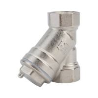 Сетчатый фильтр STI латунный Y-образный Ду15 Ру20 муфтовый уплотнение фторопласт D260-00667 412