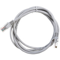 Патч-корд ЭРА Simple PC-1.5U-A U/UTP категория 5e, длина 1,5 метра, неэкранирован, серый, Б0051371