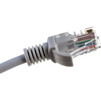 Патч-корд ЭРА Simple PC-1.5U-A U/UTP категория 5e, длина 1,5 метра, неэкранирован, серый, Б0051371