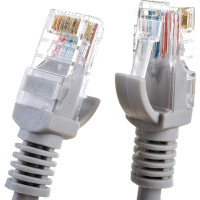 Патч-корд ЭРА Simple PC-1.5U-A U/UTP категория 5e, длина 1,5 метра, неэкранирован, серый, Б0051371