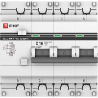 Дифференциальный автомат EKF PROxima АД-32 3P DA32-6-16-30-4P-a-pro