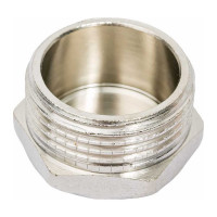 Латунная заглушка STI Ду20 (3/4") Ру16 наружная резьба никелированная D270-00248