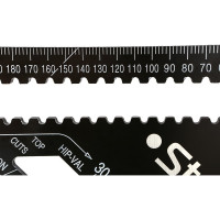 Угольник Sturm 300мм, алюминиевый сплав, чёрная оксидация, белая шкала,  2020-07-300