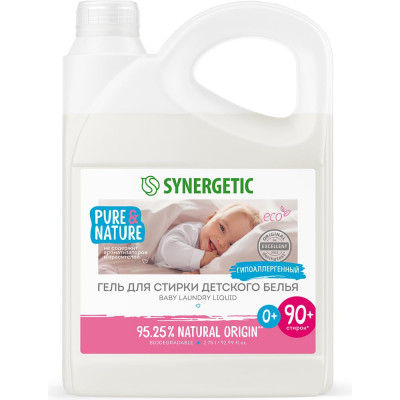 Гель для стирки детского белья SYNERGETIC канистра ПЭ 2.75 л 4623722441812 109271