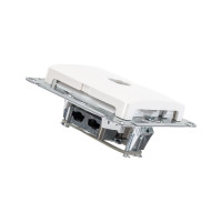 TV розетка Systeme Electric Glossa Перламутр оконечная 1DB SE GSL000691