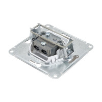 TV розетка Systeme Electric Glossa Перламутр оконечная 1DB SE GSL000691