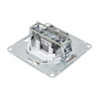 TV розетка Systeme Electric Glossa Перламутр оконечная 1DB SE GSL000691