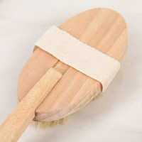 Банная щетка на ручке Сималенд натуральная щетина 586035