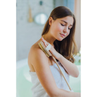 Банная щетка на ручке Сималенд натуральная щетина 586035