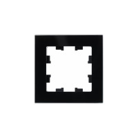 1-местная рамка Systeme Electric AtlasDesign NATURE стекло черный ATN321001