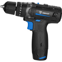 Ударная аккумуляторная дрель-шуруповерт DEKO GCD12DU SET4 в кейсе + оснастка 13 шт, 12В, 2x2.0Ач 063-4038