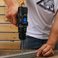 Ударная аккумуляторная дрель-шуруповерт DEKO GCD12DU SET4 в кейсе + оснастка 13 шт, 12В, 2x2.0Ач 063-4038