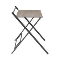 Складной компьютерный стол GreenWeen 800 мм, черный/дуб графит GW-PCT800B-L-G