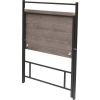 Складной компьютерный стол GreenWeen 800 мм, черный/дуб графит GW-PCT800B-L-G