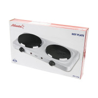 Двухконфорочная электроплитка Atlanta ATH-1740 white
