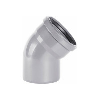 Отвод ХЕМКОР НПВХ внутренняя канализация 110 мм 87 градусов 2391030 412