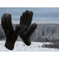 Трикотажные плотные двойные зимние перчатки Master-Pro® АГАТ 2 пары 11007-AG-5