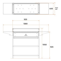 Мангал GRATAR Professional Optima Grill POG 3000