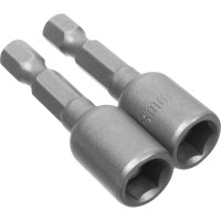 Биты с торцевыми головками (2 шт; 8х45 мм; сталь CrV; 1/4" Е) РемоКолор 33-3-836