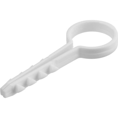 Круглый дюбель-хомут TDM 20 мм, белый, 100 шт. SQ0539-0039